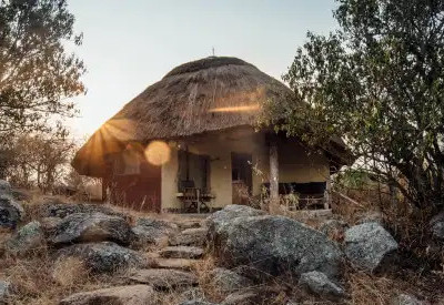 Rwakobo Rock Lodge secluded cottage corner 350 bird species Lake Mburo Uganda