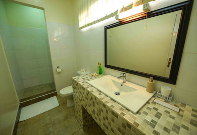 The Boma Entebbe beautifully appointed en-suite bathroom Entebbe Uganda boutique