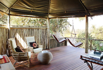 Amanzi Camp private viewing deck wildlife game viewing Lower Zambezi Zambia