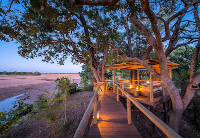 Chamilandu Bushcamp intimate and romantic walking safari camp located in a prime sector of South Luangwa