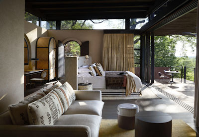 Chichele Presidential Lodge air-conditioned safari room Luangwa Valley views Zambia