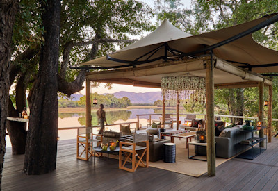 Abundant African wildlife and birdlife frequenting the tranquil waters right in front of Chindeni Bushcamp