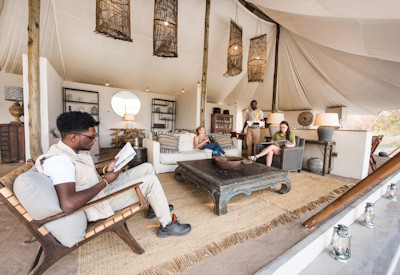 Chisa Busanga Camp early morning tea electric game drive Busanga Plains Kafue Zambia