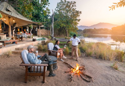 Chongwe River Suites private Zambezi River suite Chongwe confluence Lower Zambezi Zambia