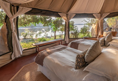 Chongwe River Suites Albida Cassia private suite African décor Lower Zambezi Zambia