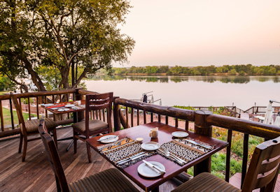 David Livingstone Safari Lodge private dining Lady Livingstone River Cruiser Zambia