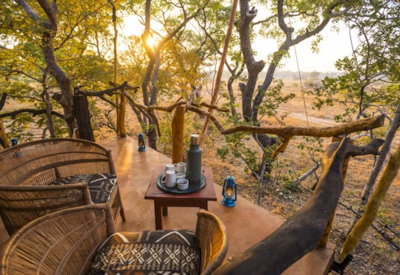 Fig Tree Bush Camp views Kafue National Park plains Zambia rustic intimate safari