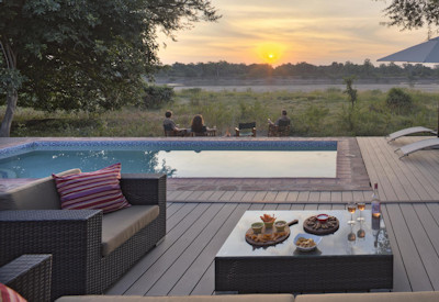 Spacious family chalet with private ambience at Flatdogs Camp in South Luangwa, Zambia