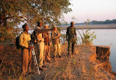 Kafunta Island Bush Camp walking safari photographic hide South Luangwa Zambia