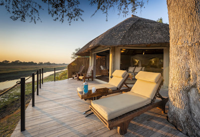 Lion Camp inviting main swimming pool area offering a refreshing escape during the warm Zambian afternoons