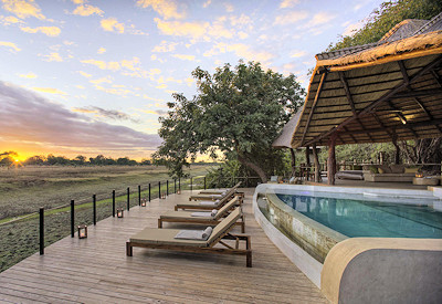 Ground-level photographic hide providing incredible close-up game viewing as animals gather to drink at Lion Camp