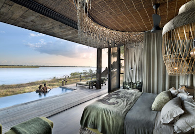 Lolebezi Lodge luxury signature suite private plunge pool Zambezi River Zambia