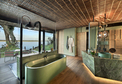 Lolebezi Lodge eco-conscious recycled materials African Bush Camps Lower Zambezi Zambia