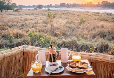 The legendary Return to the Wild sleepout experience under the stars near Luwi Bush Camp
