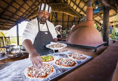Mukambi Safari Lodge famous pizzas River Villa family chalet Kafue National Park Zambia