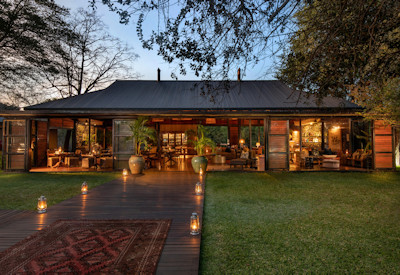 Mukwa River Lodge luxury bush chic Zambezi National Park wildlife views Livingstone Zambia