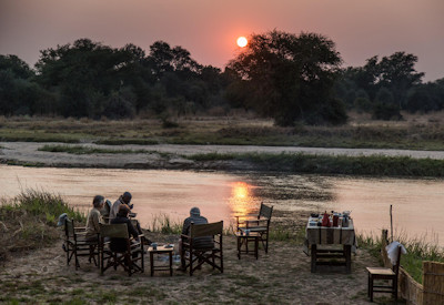 Thrilling big game tracking on foot including chances to visit the black rhino sanctuary near Mwaleshi Camp