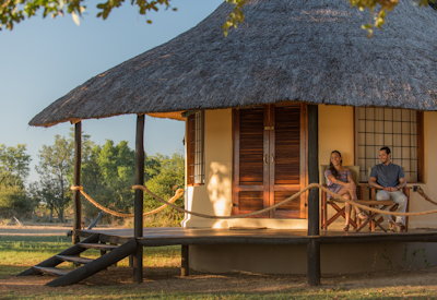 Nsefu Camp thatched rondavel 12 guests maximum Luangwa River Zambia