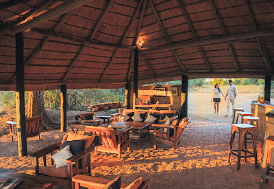Nsefu Camp lounge morning coffee al-fresco dining Luangwa River views Zambia