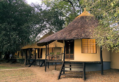 Nsefu Camp thatched cottages exclusive Nsefu Sector South Luangwa National Park Zambia