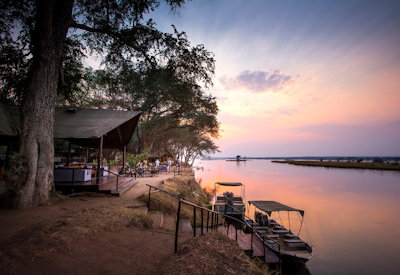 Old Mondoro sunset Zambezi River Lower Zambezi National Park Zambia