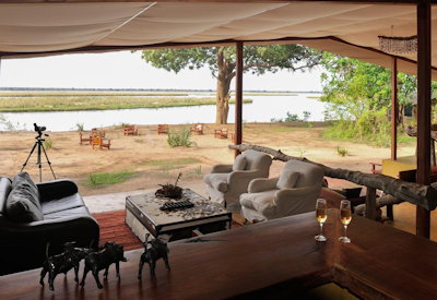 Potato Bush Camp Zambezi River views Mana Pools Zimbabwe Lower Zambezi National Park