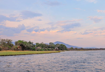 Royal Zambezi Lodge perfectly located Zambezi River Mana Pools Zimbabwe views Zambia
