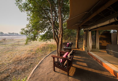 Tena Tena Camp South Luangwa National Park armchair safari waterhole views Zambia