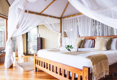 Anabezi Luxury Tented Camp tented suite plunge pool Zambezi River Two Rivers Safari Zambia