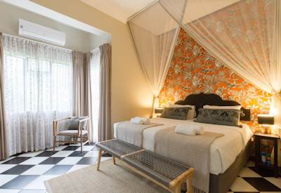 528 Victoria Falls stunning boutique suite Zimbabwe artisan decor Victoria Falls