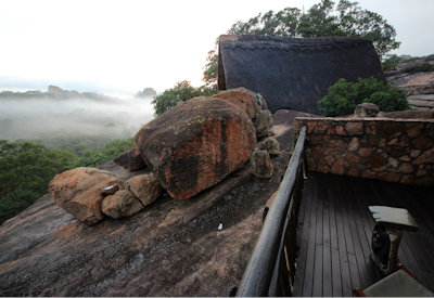 Big Cave Camp panoramic views granite whaleback Matobo National Park Zimbabwe