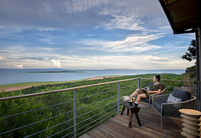 Bumi Hills Safari Lodge private suite viewing deck Lake Kariba wildlife Zimbabwe