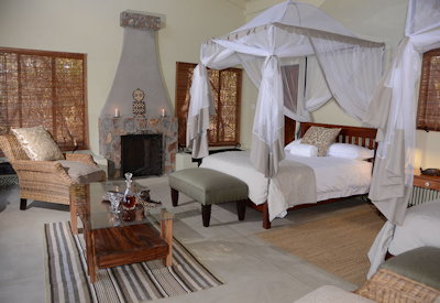 Camelthorn Lodge family suite Hwange National Park Zimbabwe acacia forest