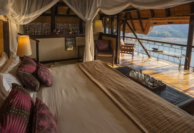 Chilo Gorge Safari Lodge thatched suite private deck Save River views Zimbabwe