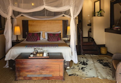 Chilo Gorge Safari Lodge luxury bedroom en-suite shower Gonarezhou National Park Zimbabwe