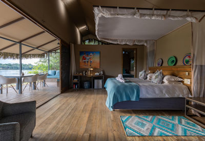Chundu Island Lodge private concession Zambezi River Zimbabwe exclusive safari
