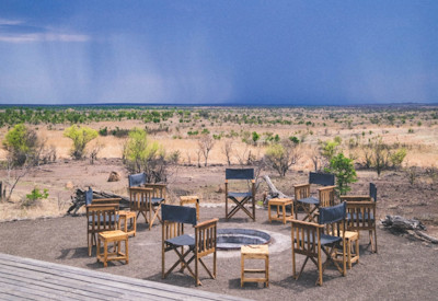 Daka Plains Camp spectacular Kalahari views remote Hwange National Park Southern Africa