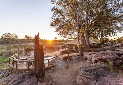Deteema Springs Camp permanent water springs wildlife viewing Hwange National Park Zimbabwe