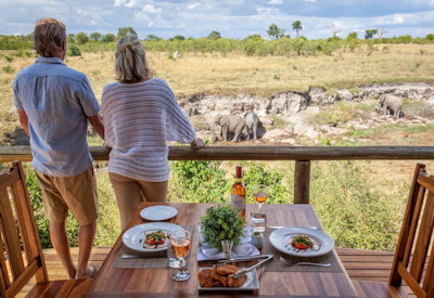 Deteema Springs Camp sweeping views Hwange National Park elephant highest concentration Africa