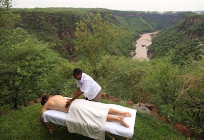 Gorges Lodge spa wellness massage Batoka Gorge Victoria Falls Zimbabwe