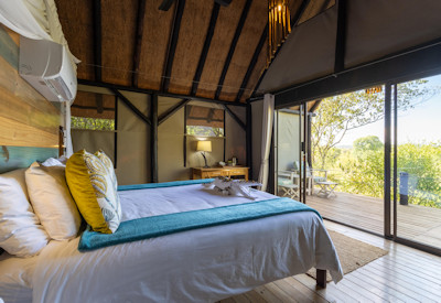 Masuwe Lodge wilderness tents thatched chalets Zambezi National Park Zimbabwe