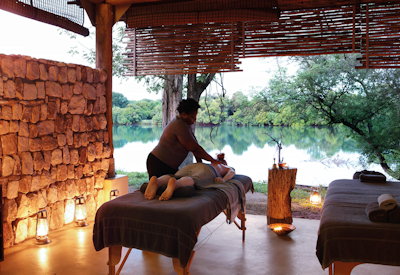 Matetsi Victoria Falls Africology spa wellness Zambezi River Zimbabwe massage treatments