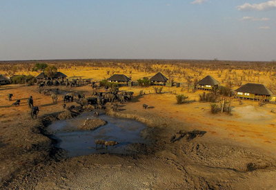 Nehimba Lodge private concession mopane woodland Kalahari sandveld Hwange Zimbabwe
