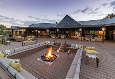 Old Drift Lodge wooden viewing deck Zambezi River banks birdlife photography Zimbabwe