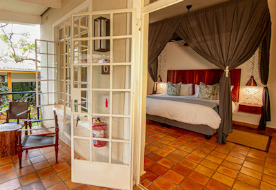 Shongwe Lookout rooms large glass doors garden views Victoria Falls Zimbabwe
