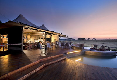 Somalisa Camp acacia island ancient flood plain private concession Hwange Zimbabwe