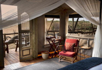 Somalisa Expeditions Camp suite views Hwange National Park seasonal floodplain Zimbabwe