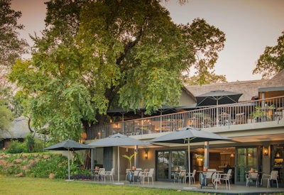 Stanley Livingstone Boutique Hotel main lodge thatched communal area Victoria Falls Zimbabwe