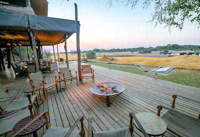 The Hide Hwange double-storey A-frame central area waterhole views Hwange Zimbabwe