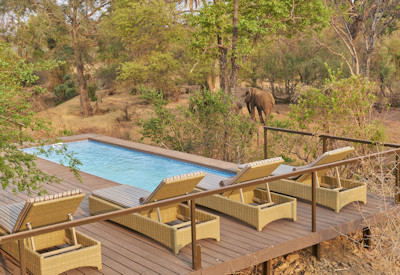 The Wallow Lodge 20-minute transfer Victoria Falls town Batoka Gorge cocktails Zimbabwe